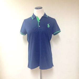 Polo women’s fit Blue Shirt Sz L